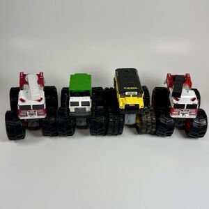 Tonka Metal Movers Garbage Truck, School Bus Fire Trucks Diecast Monster Trucks